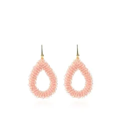 Licht Roze Oorbellen Berry Drop L