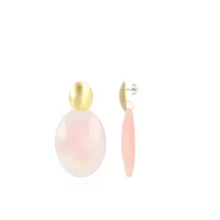 Licht Roze Oorbellen Bugle L