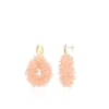 Licht Roze Oorbellen Glassberry Louise Double Stones Druppel S