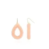 Licht Roze Oorbellen Glassberry Druppel L