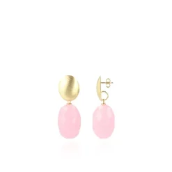 Licht Roze Oorbellen Romijn Quartz L