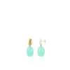 Licht Turquoise Oorbellen Romijn Quartz M