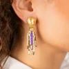 Lila Mix Oorbellen Fantasy Tassle S
