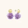 Lila Oorbellen Daisy Globe S Flower