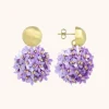 Lila Oorbellen Daisy Globe L Flower