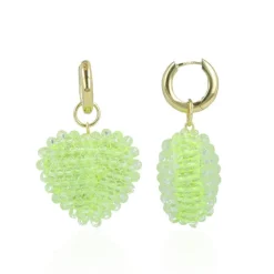 Lime Oorbellen Carmen Hart