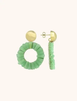 Lime Oorbellen Danee Cirkel