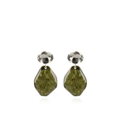 Marble Donker Groen Asymmetrisch Rock M Strass