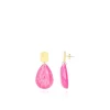 Marble Fuchsia Oorbellen Bliss Druppel S