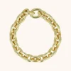 Mat Goudkleurige Ketting Oval Link Chain M