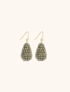 Metallic Beige Oorbellen Amy Cone S
