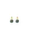 Metallic Groene Oorbellen Jacky Globe S Double Stones
