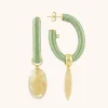 Mint Oorbellen Evy Creool Ovaal M Beige