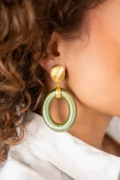 Mint Oorbellen Faye Ovaal L Clip