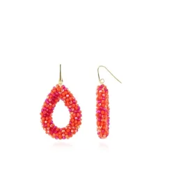 Mixed Fuchsia Oorbellen Berry Druppel L