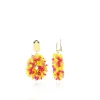 Mixed Gele Oorbellen Clip Louise Glassberry Druppel S Double Stones Tonal