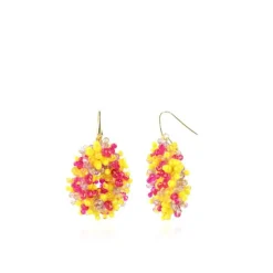 Mixed Gele Oorbellen Louise Glassberry Druppel S Double Stones Tonal