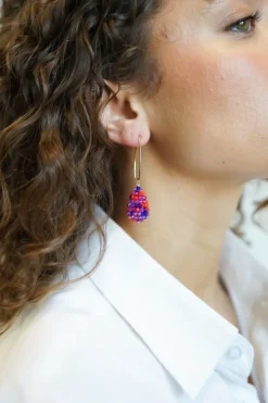 Mixed Koningsblauwe Oorbellen Amy Glassberry Cone Xs