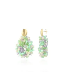 Mixed Turquoise Oorbellen Louise Glassberry Druppel S Double Stones Tonal