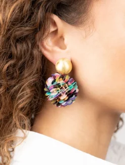 Multi Mix Oorbellen Sequin Globe M