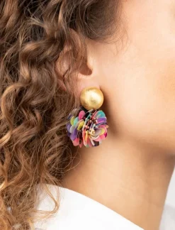 Multi Mix Oorbellen Sequin Globe S