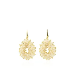 Nude Oorbellen Louise Double Stones Drop S