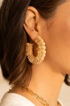 Nude Oorbellen Sequin Creole L