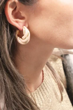 Nude Oorbellen Twist Creole S