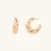 Nude Oorbellen Twist Creole L