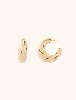 Nude Oorbellen Twist Creole L