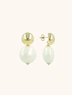 Parel Oorbellen Mother Earth Rond Bold M