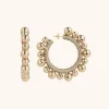 Rosekleurige Oorbellen Door Ball Creool L