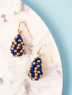 Royal Blauwe Oorbellen Amy Cone Xs