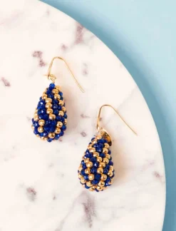 Royal Blauwe Oorbellen Amy Cone S