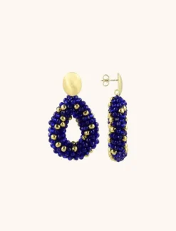 Royal Blauwe Oorbellen Berry Druppel S