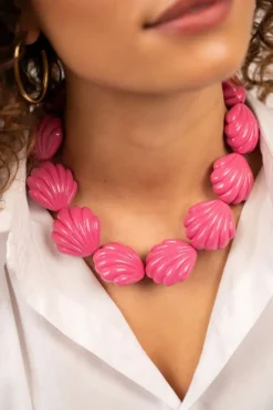 Roze Ketting Schelp