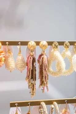 Roze Mix Oorbellen Fantasy Tassle L
