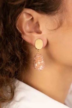Roze Oorbellen Amy Cone Xs Clip
