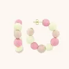 Roze Oorbellen Creool Globe M