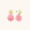 Roze Oorbellen Daisy Globe S Flower