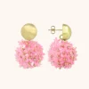 Roze Oorbellen Daisy Globe L Flower