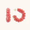 Roze Oorbellen Sequin Creole M