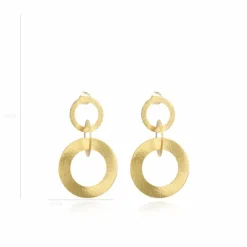 Satin Oorbellen Triple Rond M