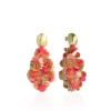 Sequin Oorbellen Fuchsia Tangerine Vlinder Druppel L