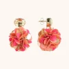 Sequin Oorbellen Fuchsia Tangerine Laure Globe L Strass