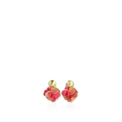 Sequin Oorbellen Fuchsia Tangerine Laure Globe S