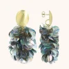 Sequin Oorbellen Holo Zilver Ovaal M