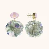 Sequin Oorbellen Holo Zilver Globe L