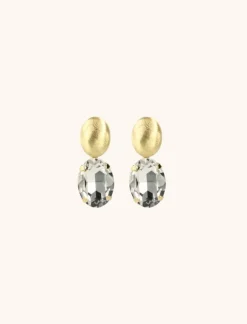 Strass Oorbellen Amelie Ovaal Crystal