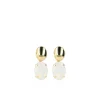 Strass Oorbellen Amelie Ovaal Wit Opaal